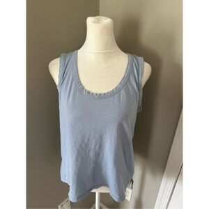 LOFT Tank Top Size Small Light Blue 100% Cotton